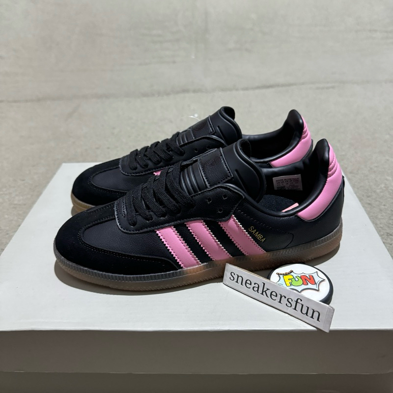 ADIDAS SAMBA BLACK PINK GUM PREMIUM ORIGINAL