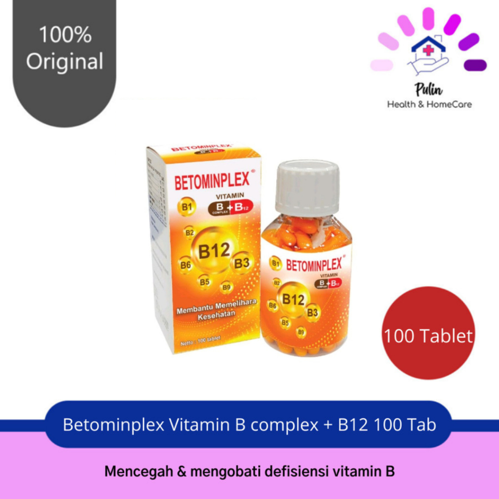 Betominplek Vitamin B Complex + B12 100'tab / Vitamin B