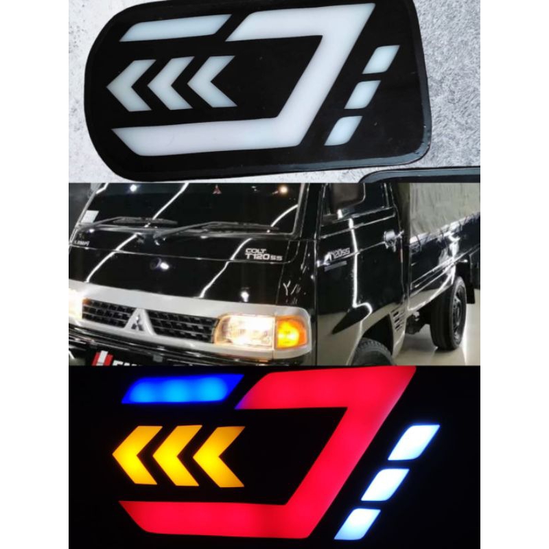 Lampu vareasi led rem Mitsubishi T120ss lampu stop led variasi t120ss custom