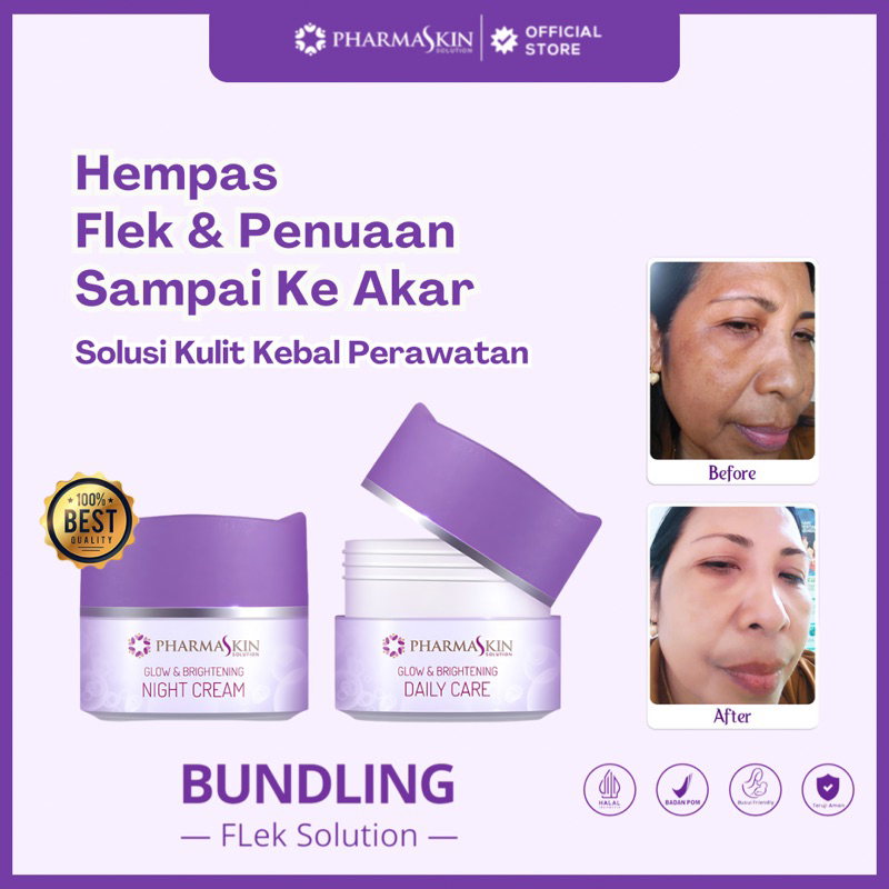 Cream Flek Hitam Membandel - Cream Siang Malam Flek By Pharmaskin Solution Skincare