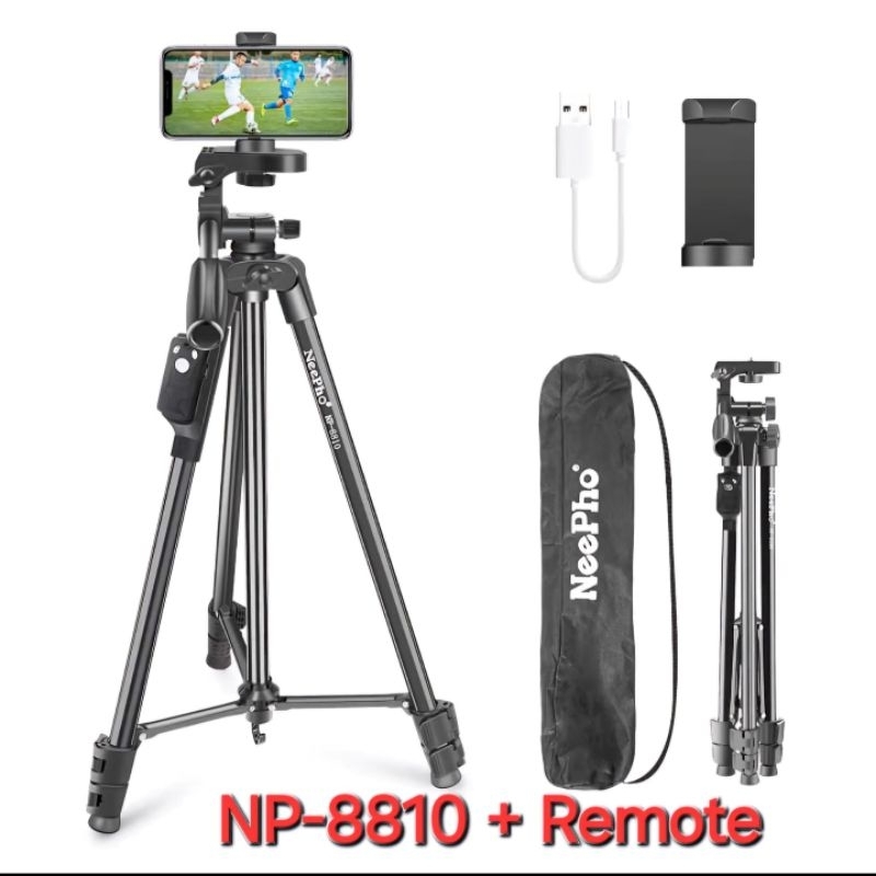 Tripod Profesional Neepho 8810+ Remote Ori Tripod Sultan Max 175cm Original Premium Quality + pack +