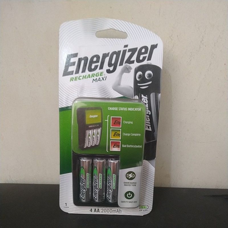 CHARGER BATERAI ENERGIZER AA,AAA 4 BATERAI AA 2000mah