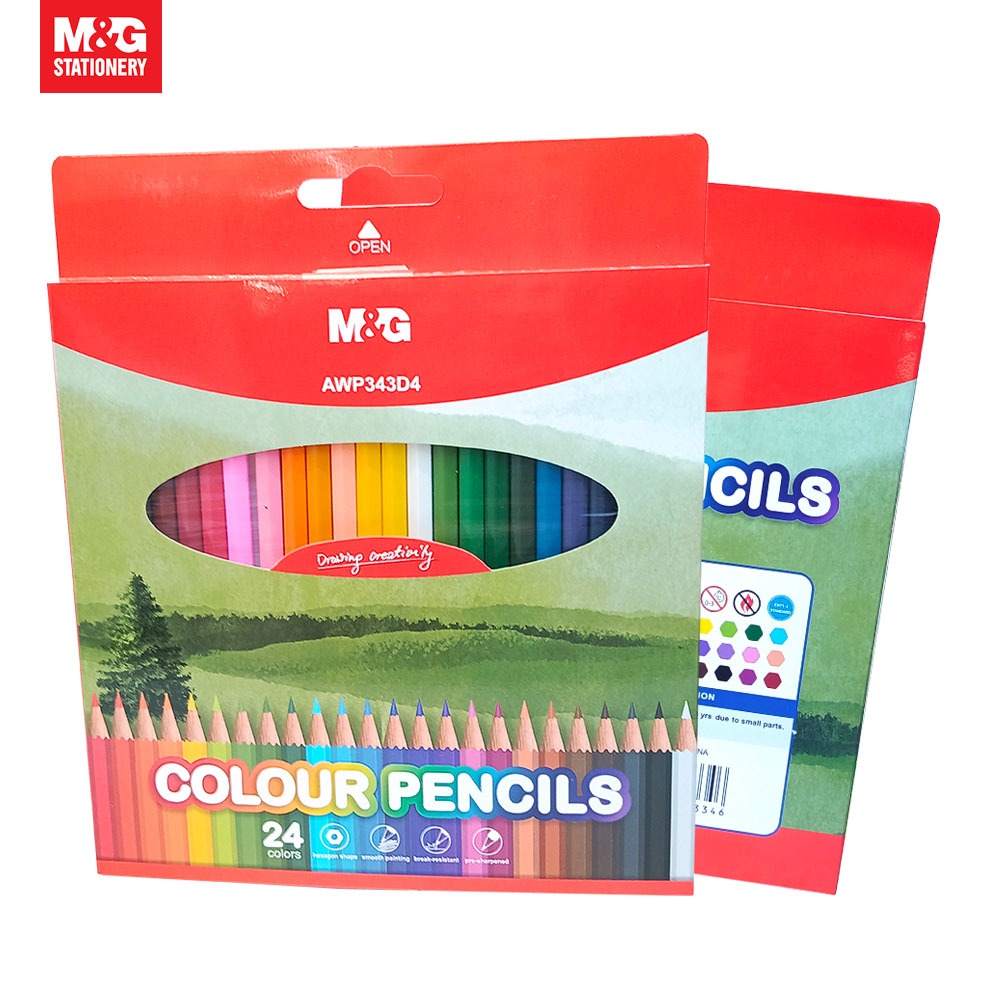 

Color Pencil Hexagonal M&G / M&G Pensil Warna 24 Colour