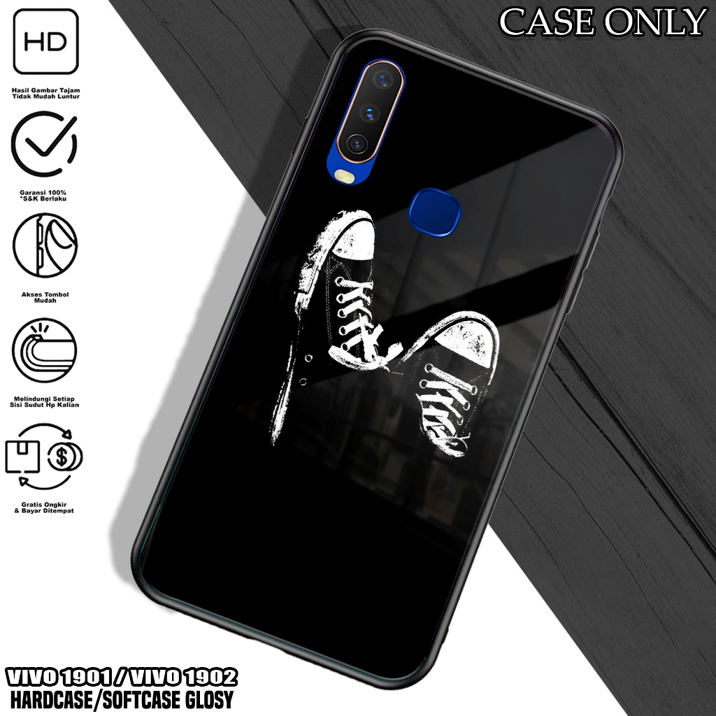 Case VIVO 1901 / 1902 - Casing VIVO 1901 / 1902 [ HITAM ] Silikon VIVO 1901 / 1902 - Kesing Hp - Cas