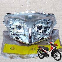 reflektor lampu depan supra x 125 helm in kyz non original