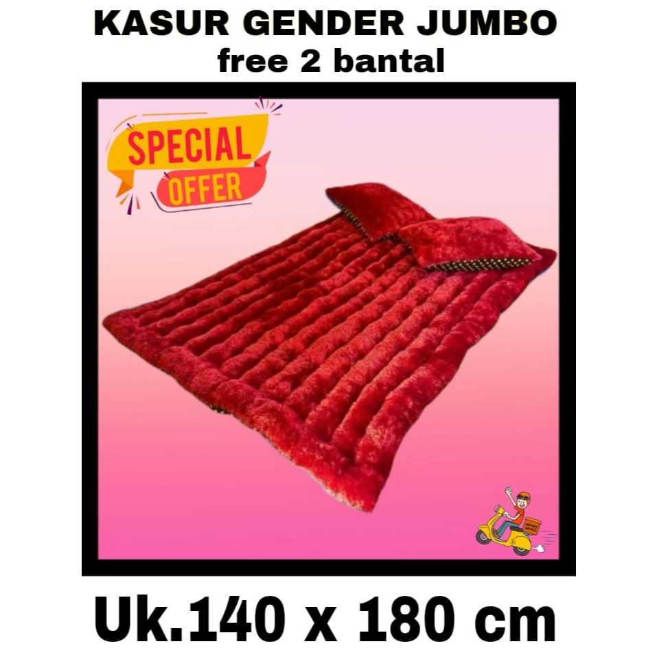 KASUR LANTAI BULU GENDER JUMBO UKURAN 140X180 SUPER PREMIUM