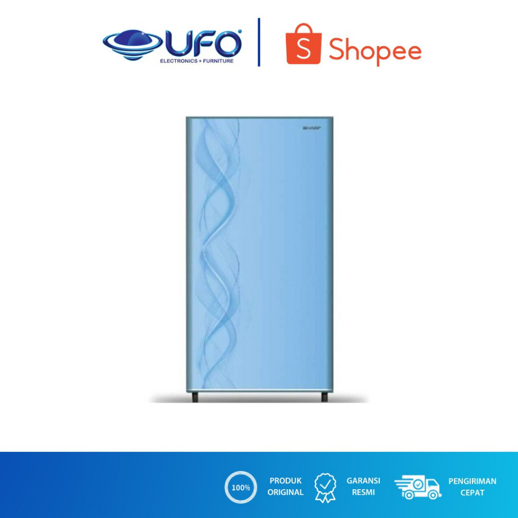 SHARP SJN192DAB KULKAS 1 PINTU 184 LITER - BIRU