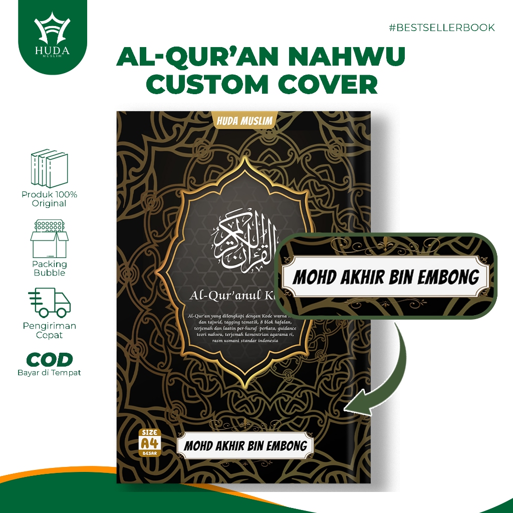 Al-Quran Nahwu Latin tagging Custom Nama | Nahwu latin tagging Terjemah Perhuruf Perkata Spesial Cus