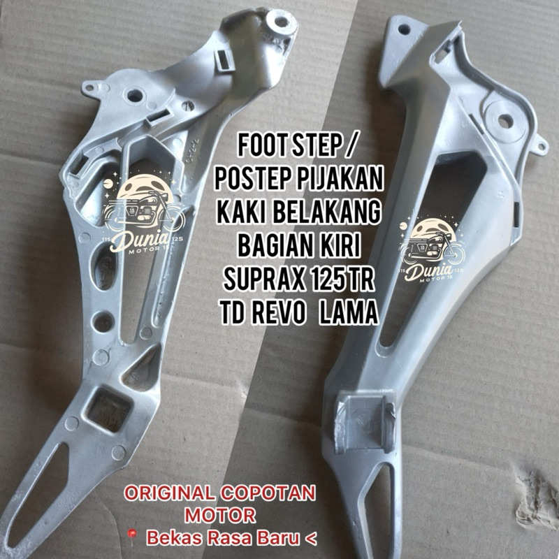 foot step postep pijakan kaki belakang Bagian kiri Supra X125 TR TD Revo lama orisinil