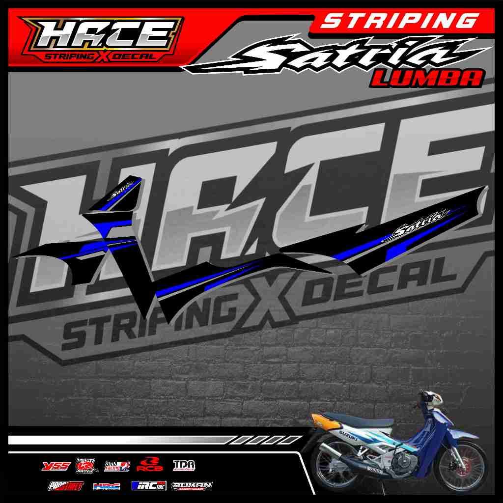 744 STRIPING STICKER SATRIA LUMBA - STRIPING STICKER SATRIA LUMBA PREMIUM GRAFIK