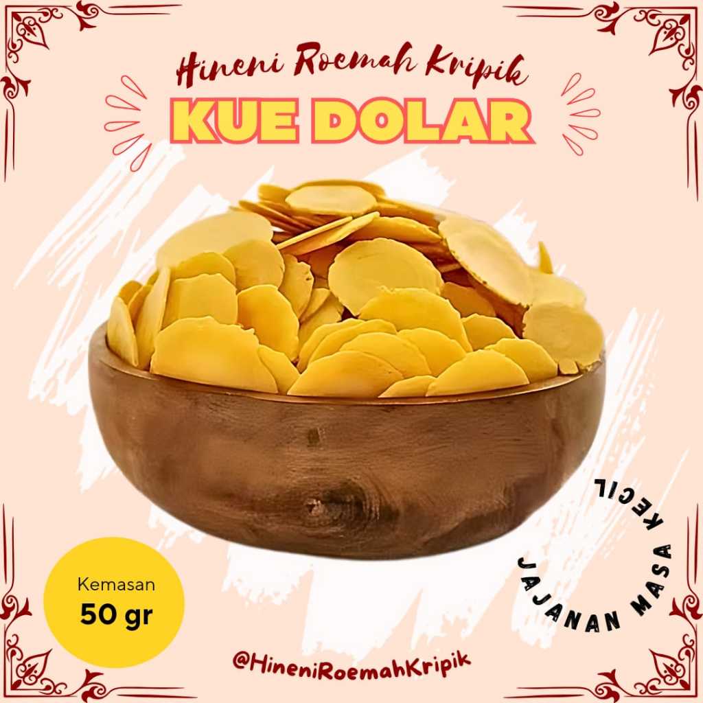 

Kue dolar Renyah dan Gurih 50g & 100g