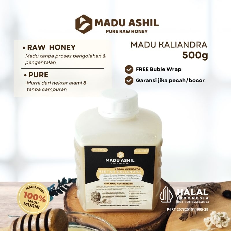 

ASHIL 500gr Madu Murni Nektar Kaliandra Asli 100% Tanpa Campuran Natural Raw Honey