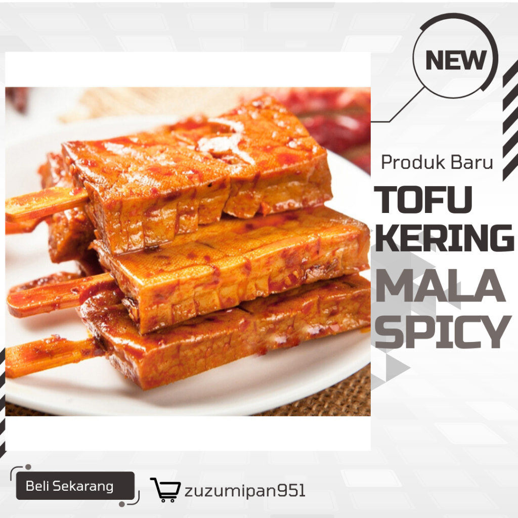 

Camilan Terbaru| Tofu kering/ tahu kering/mala/spicy/original/vegetarian/tahu kering|22g