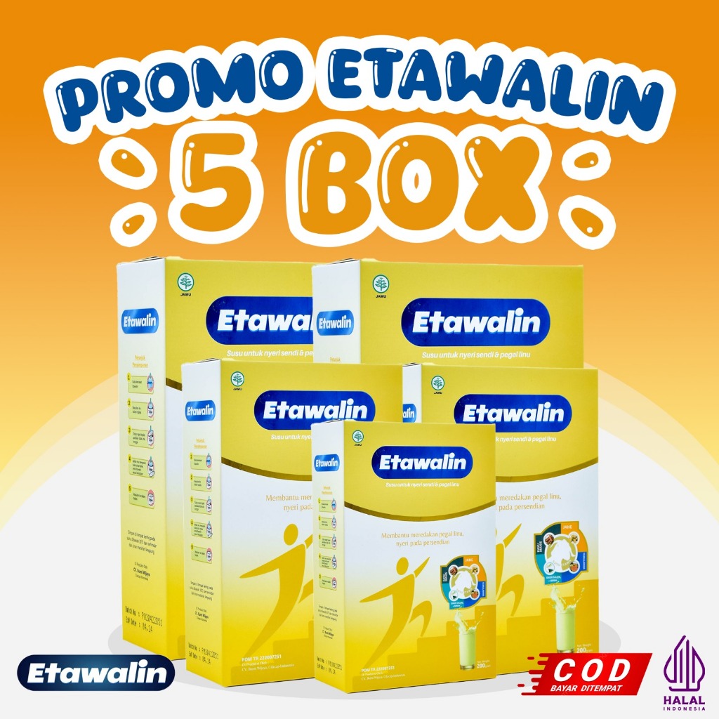 

PROMO NEW Etawalin Susu Kambing Etawa Untuk Asam Urat Original 5 Box