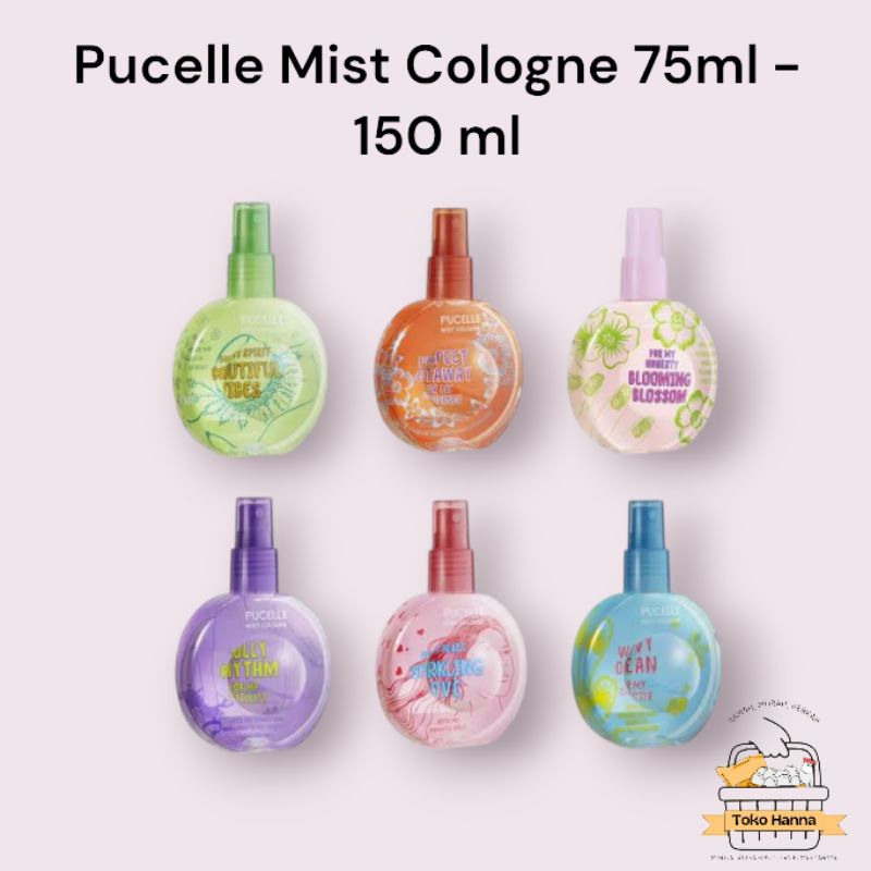 Pucelle Mist Cologne Parfum Spray Cologne 75ml - 150ml