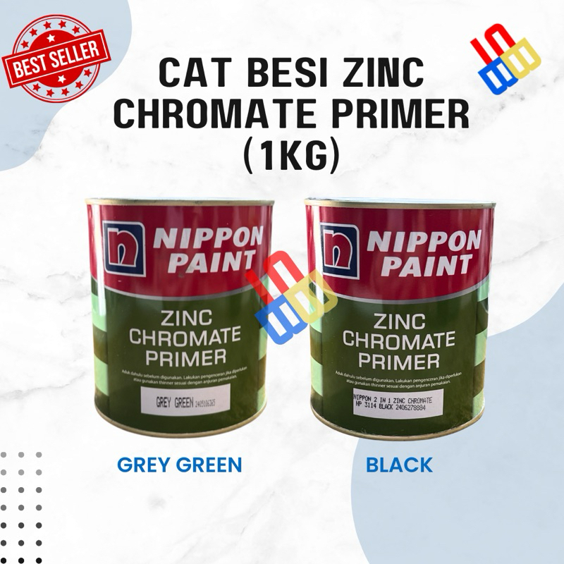 Nippon Zinc Chromate Anti Karat 1kg / Cat Besi Anti Karat Nippon Paint
