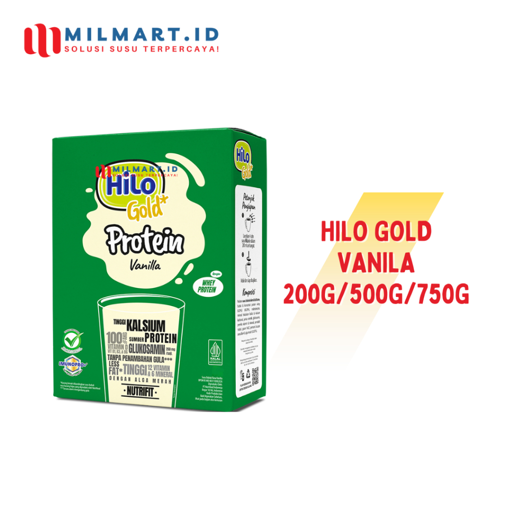 

HILO GOLD VANILA 200G/500G/750G SUSU LANSIA SUSU DEWASA