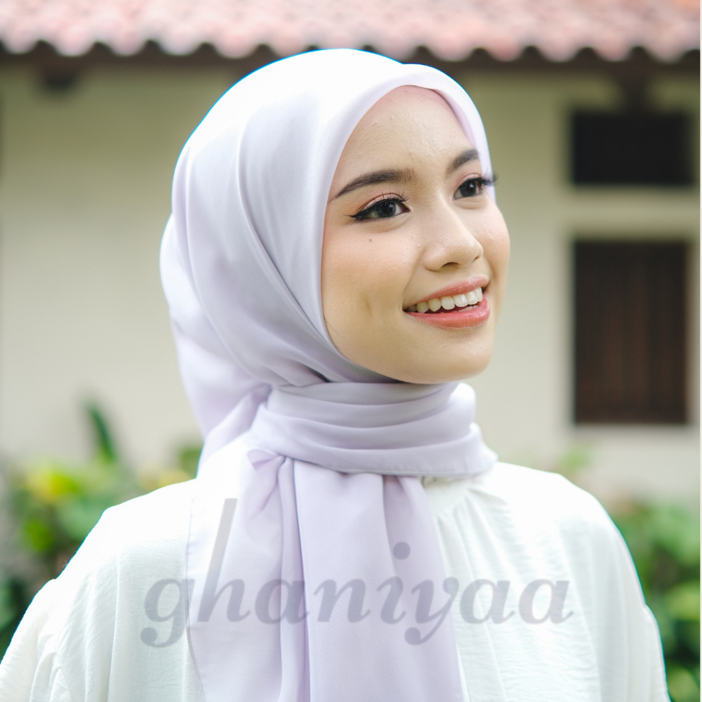 Ghaniyaa- Basic Scarf (Bella Square) Polycotton Premium| Hijab Daily| Segi empat harian ke kampus, k