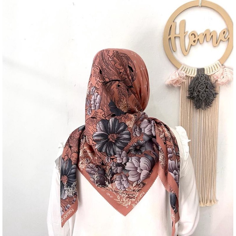 (READY) Hijab Jilbab Voal Segi Empat JP/ Kerudung Segiempat Warna Salem