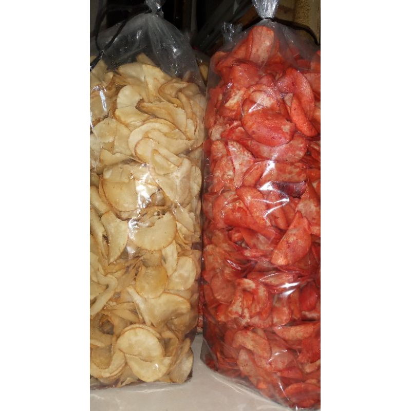 

Kripik Singkong Asin Original/Balado/Asin pedas isi 1 kg/500gr Gurih dan Manis.