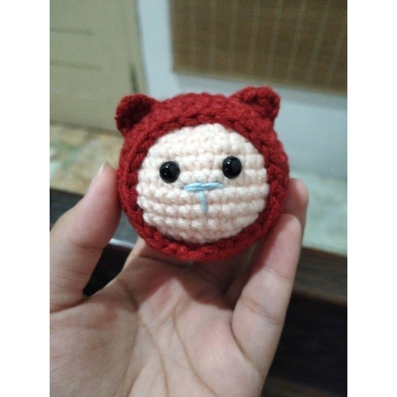 cat keychain crochet