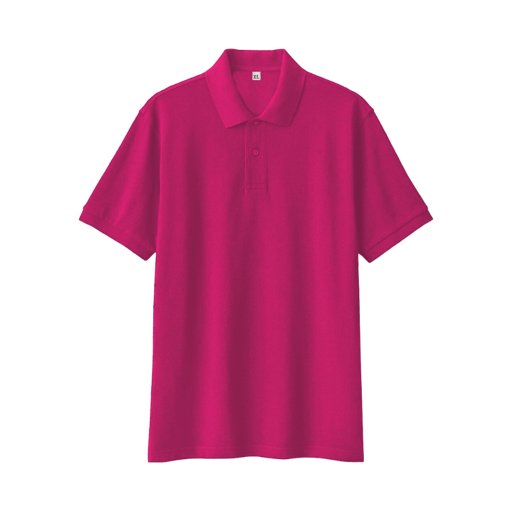 Sc Kaos seragam berkerah polos Magenta | kaos kerah pria lengan pendek