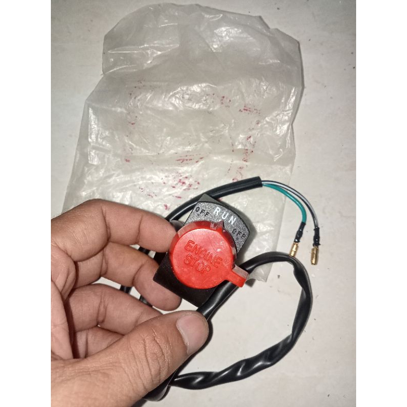 holder saklar switch engine kill cut honda xl xls xl125 xl185 s xl125e nos