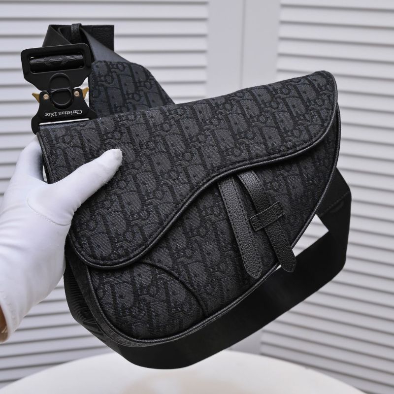 Tas Batam Sling Bag Shoulder bag selempang pria Saddle Sling  HITAM AP6658 Q061Q