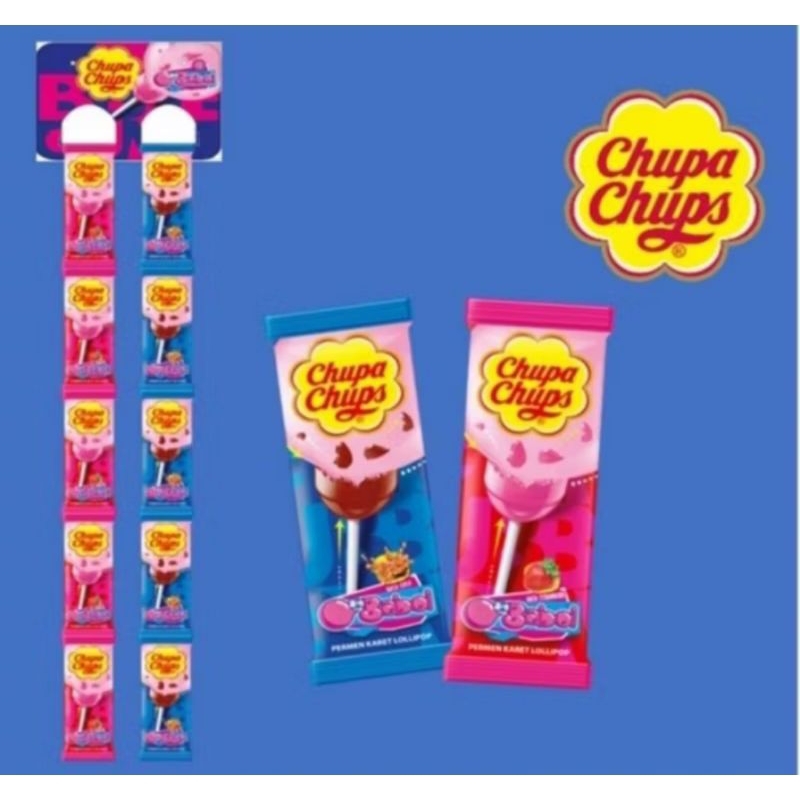 

chupa chups gum filled lolipop