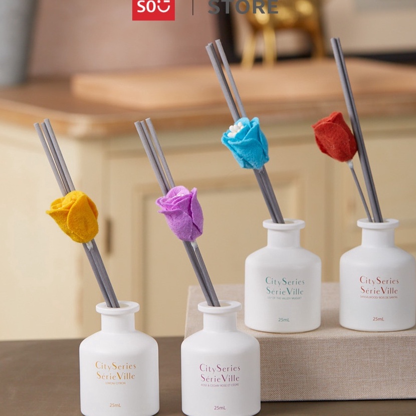 Cepat Miniso Reed Diffuser Pengharum Ruangan Aroma Aromaterapi Mewah Parfum Ruangan Aroma Pewangi Ru