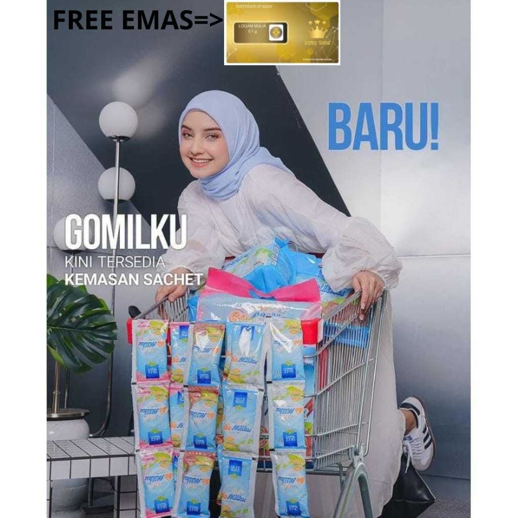 

(BONUS MINI GOLD 0,1 GRAM) GoMilku Sachet SR12 25gr Go Milku Susu Kambing Etawa Asli Halal BPOM