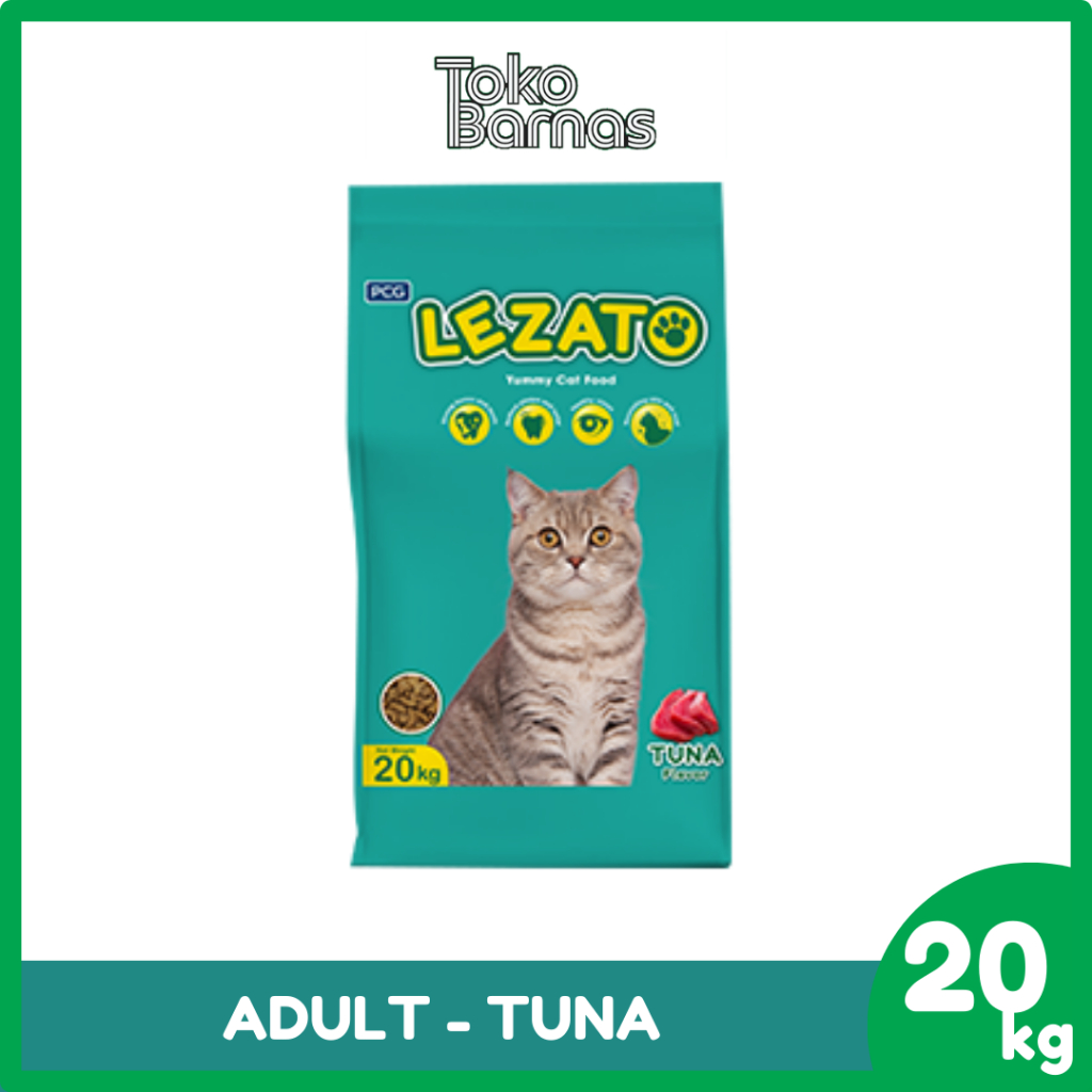 LEZATO Adult Tuna Karung 20kg Dry Food Makanan Kering Kucing Dewasa Karung