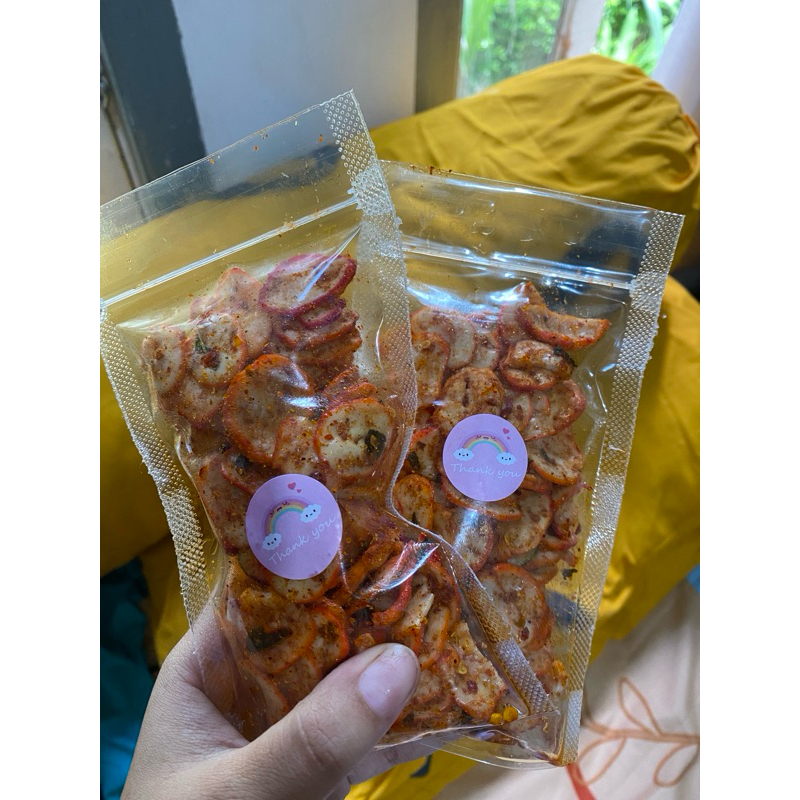 

kerupuk bawang pedas
