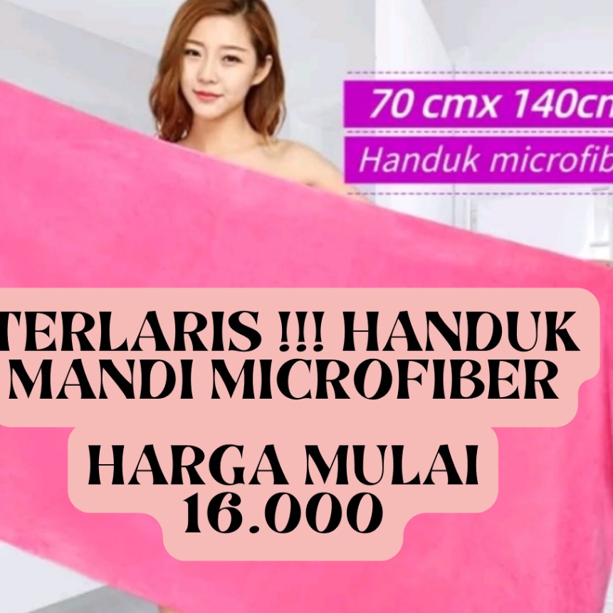 Cashback Handuk mandi dewasa polos  embos  handuk mandi dewasa jumbo polos