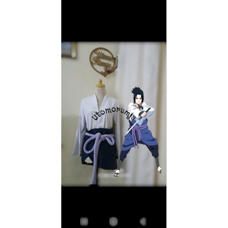 utomorumja kostum cosplay uchiha sasuke baju ninja
