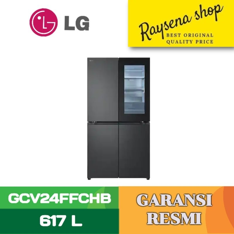 LG KULKAS INSTAVIEW MULTIDOOR REFRIGERATOR GCV24FFCHB