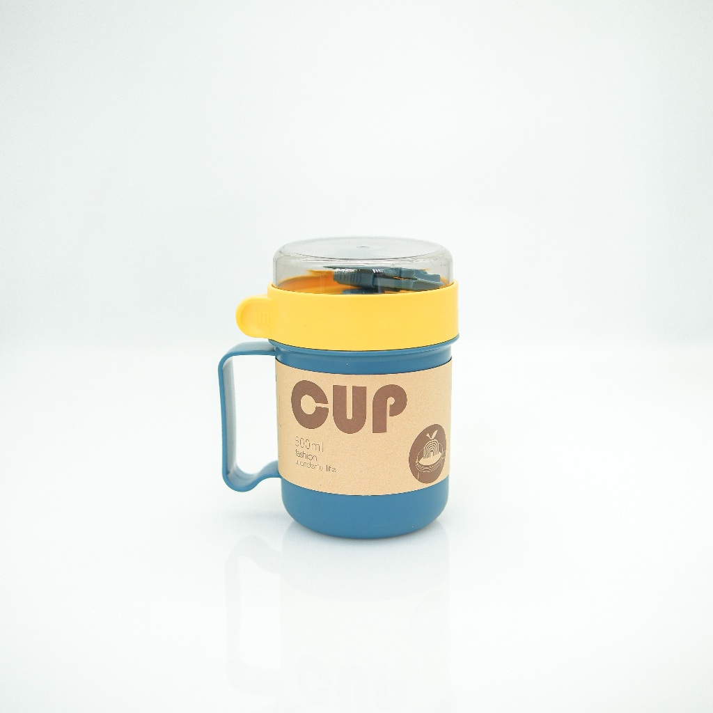 Dayton Stainless Wadah Makanan 500ml Tempat Soup / Bubur Bayi Cup Tahan Panas Gourmet Anti Tumpah