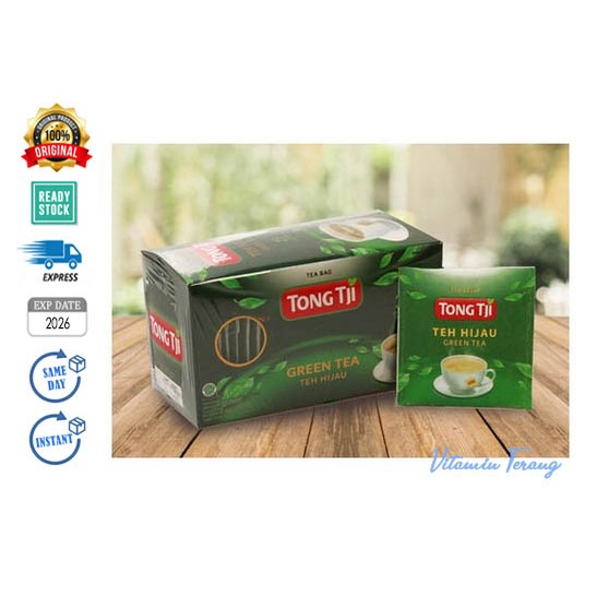 

(Box isi 25) Tong Tji Teh Hijau Teh Celup dgn Amplop / Teh Seduh Green Tea