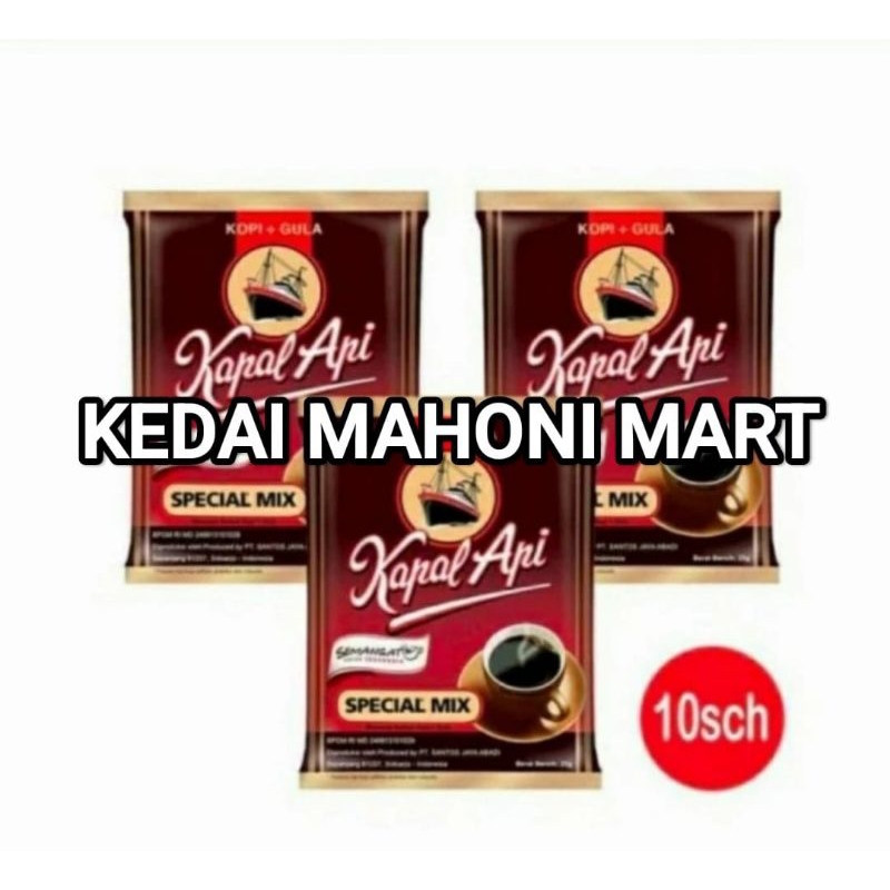 

KOPI KAPAL API SPECIAL MIX 1renceng 10pc