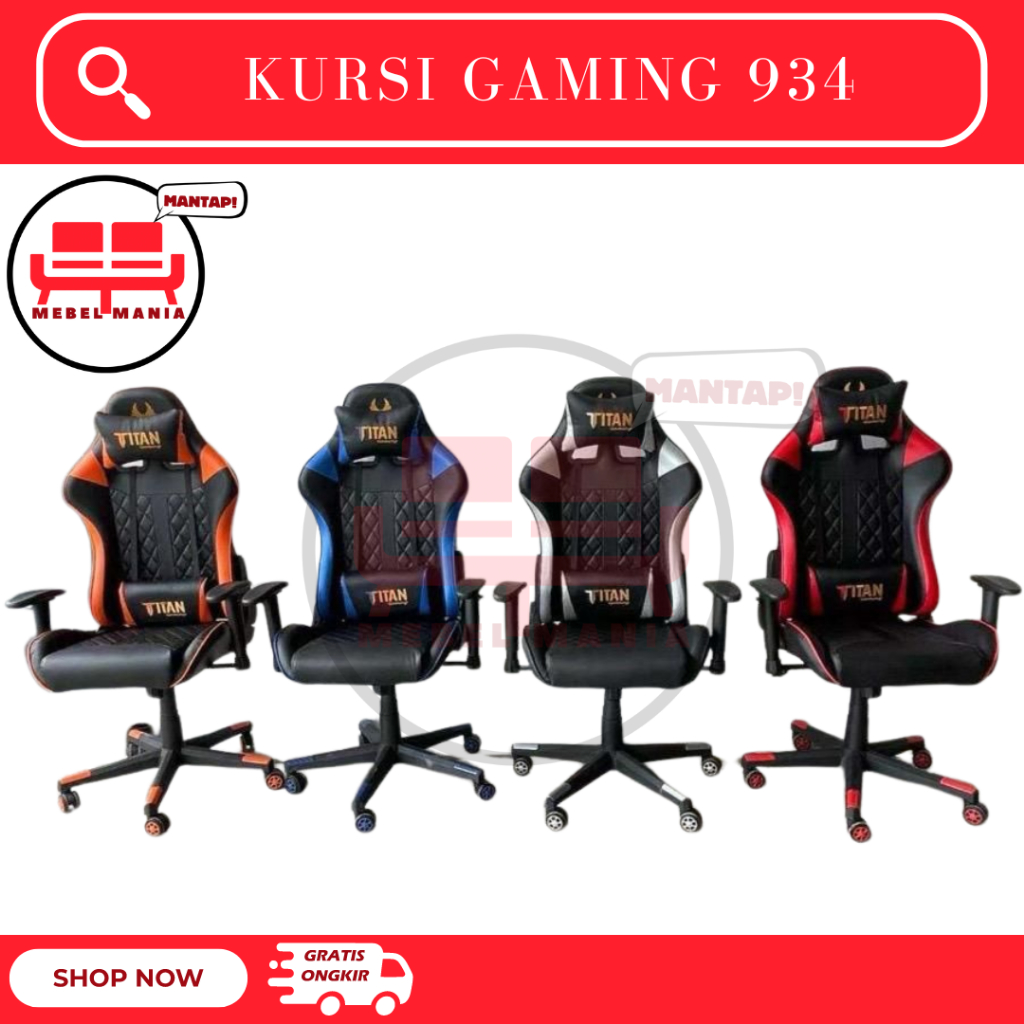 Kursi Gaming 934 - Kursi Gamers - Kursi Game
