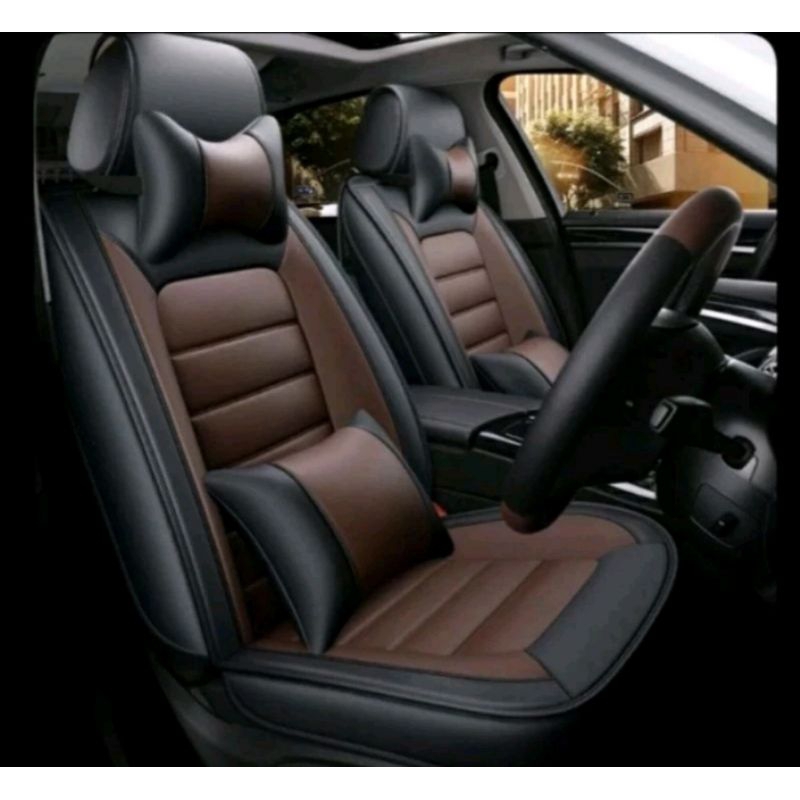 sarung jok mobil Toyota Rush GR 2022 2023 2024 bonus bantal 2 dan bonus sarung stir