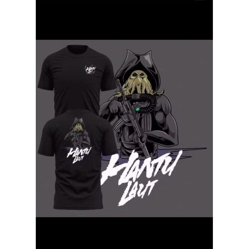 TSHIRT/KAOS PASUKAN KHUSUS HANTU LAUT 30s