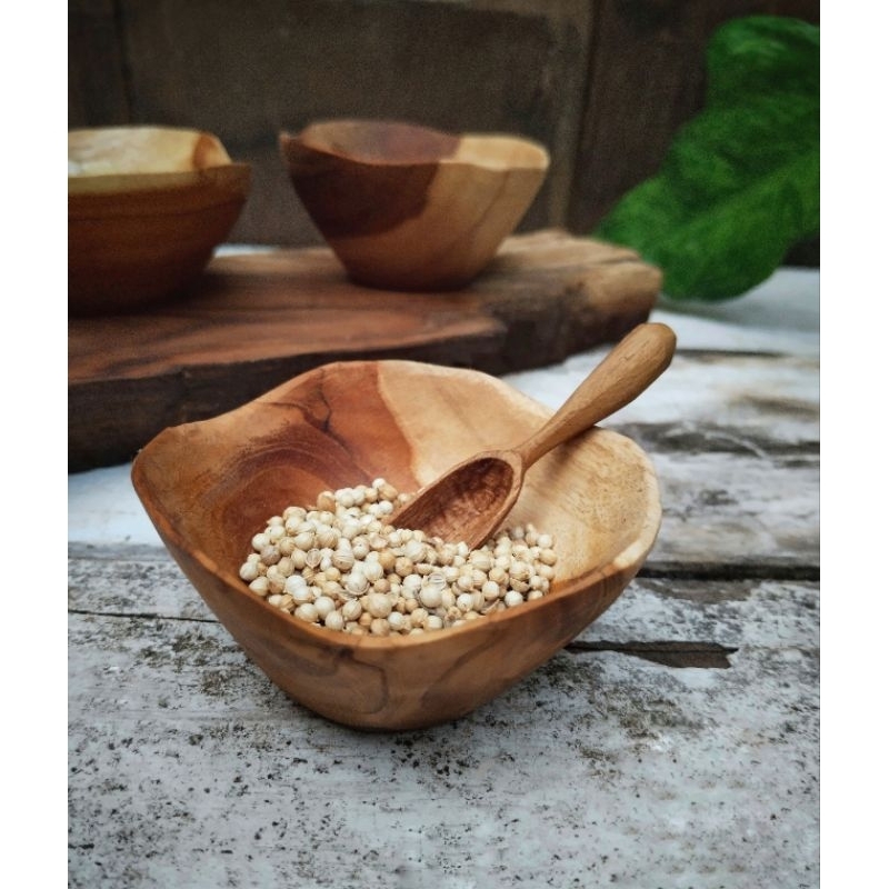 Mangkuk Tempat bumbu Retta Kayu Jati