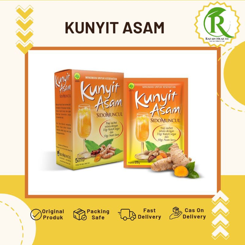 

Kunyit Asam Sido Muncul 1 Box Isi 5 Sachet