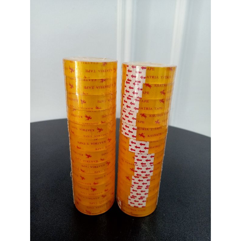 

Isolasi kecil uk.12MM x 15Meter isi 12pcs merk Ksatria Tape