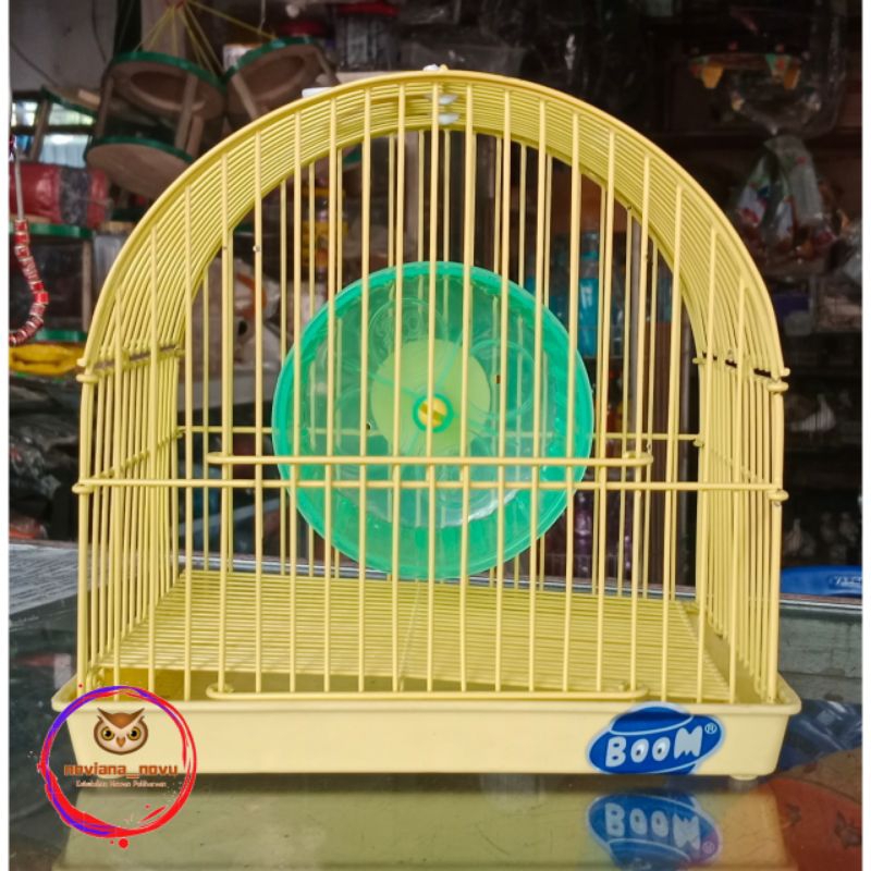 SANGKAR HAMSTER KECIL MERK BOOM KANDANG BESI UNTUK HAMSTER TIKUS KECIL GERBIL SUGAR GLIDDER MEMBAWA 