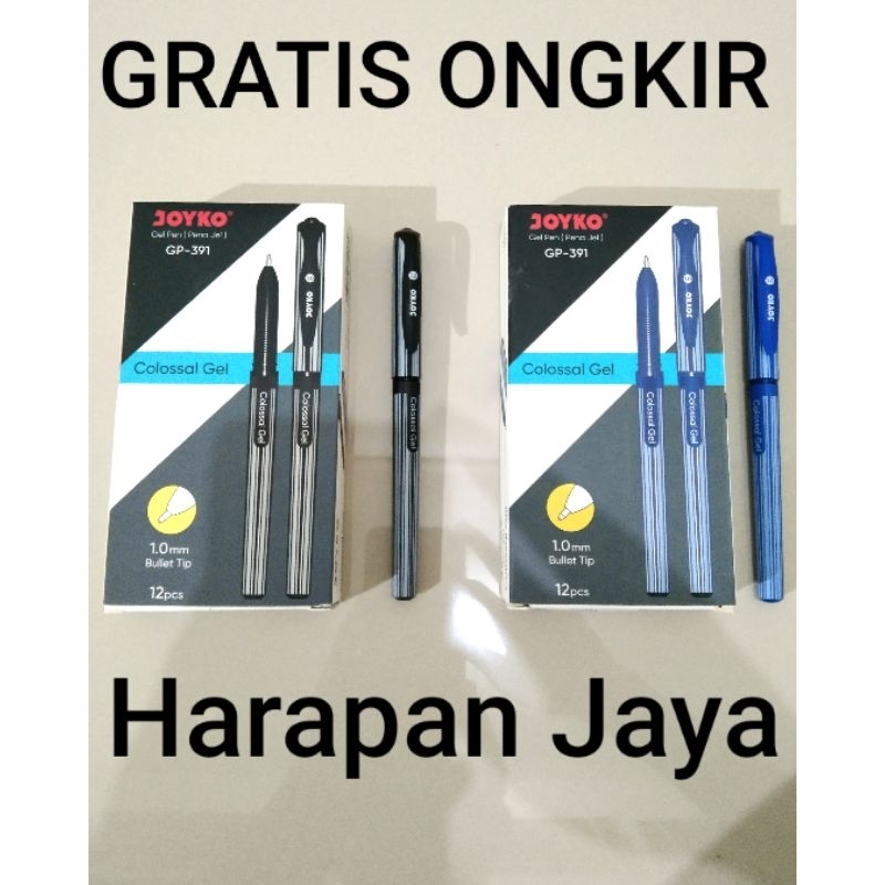 

Gel Pen GP-391 Colossal Gel JOYKO 1.0mm Per Lusin ( ISI 12 PCS )
