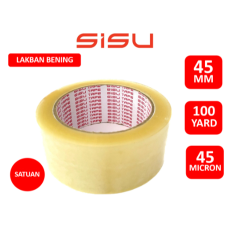 

lakban bening sisu 2 inch / lakban bening satuan (1pcs) / sisu tape / opp lakban