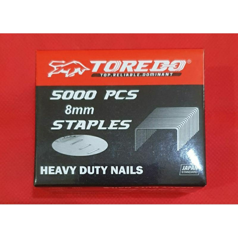 

ISI STAPLES TEMBAK 8 MM TOREDO HEAVY DUTY REFILL STAPLES