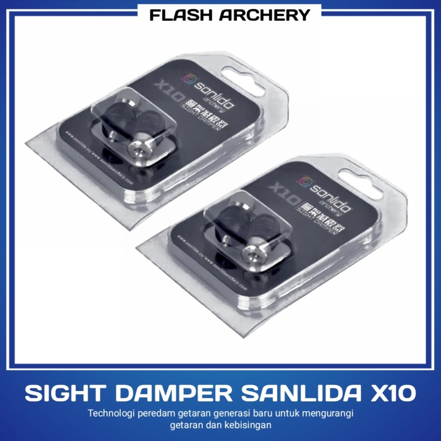 Dumper Sight Sanlida X10 Sight Pin Sanlida X10 Recurve Damper -Damper Sight Busur Panah Panahan -